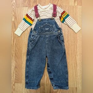 OshKosh B'gosh Vintage Denim Overalls 24 Months